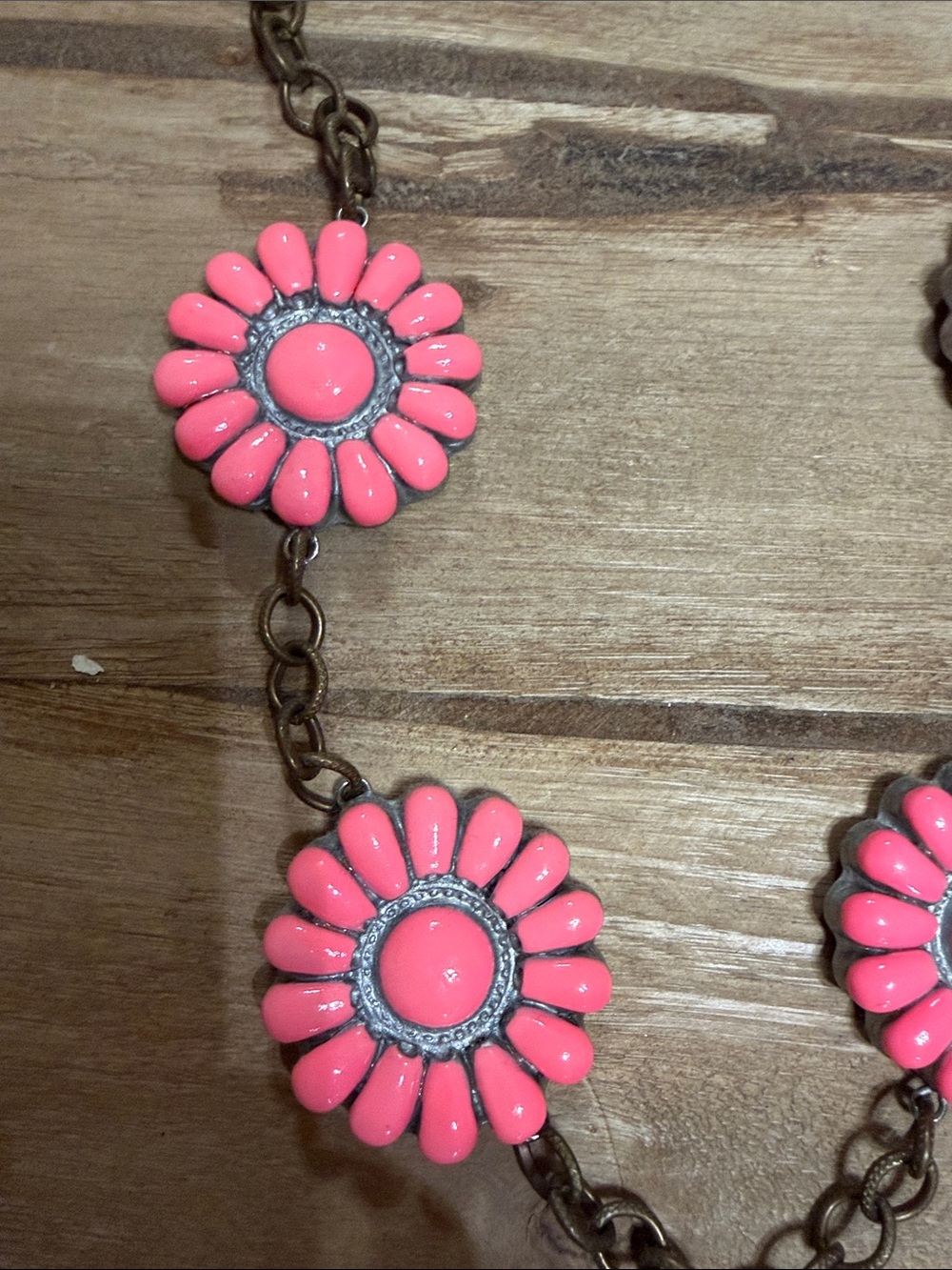 Sookie Sookie Pink Floral Statement Necklace - Women Jewelry - Picture 3 of 4